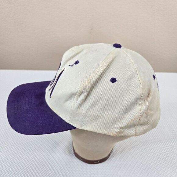 Vintage 90s Reba Embroidered Cap Hat White Purple Snapback Hat Read My Mind main image 5